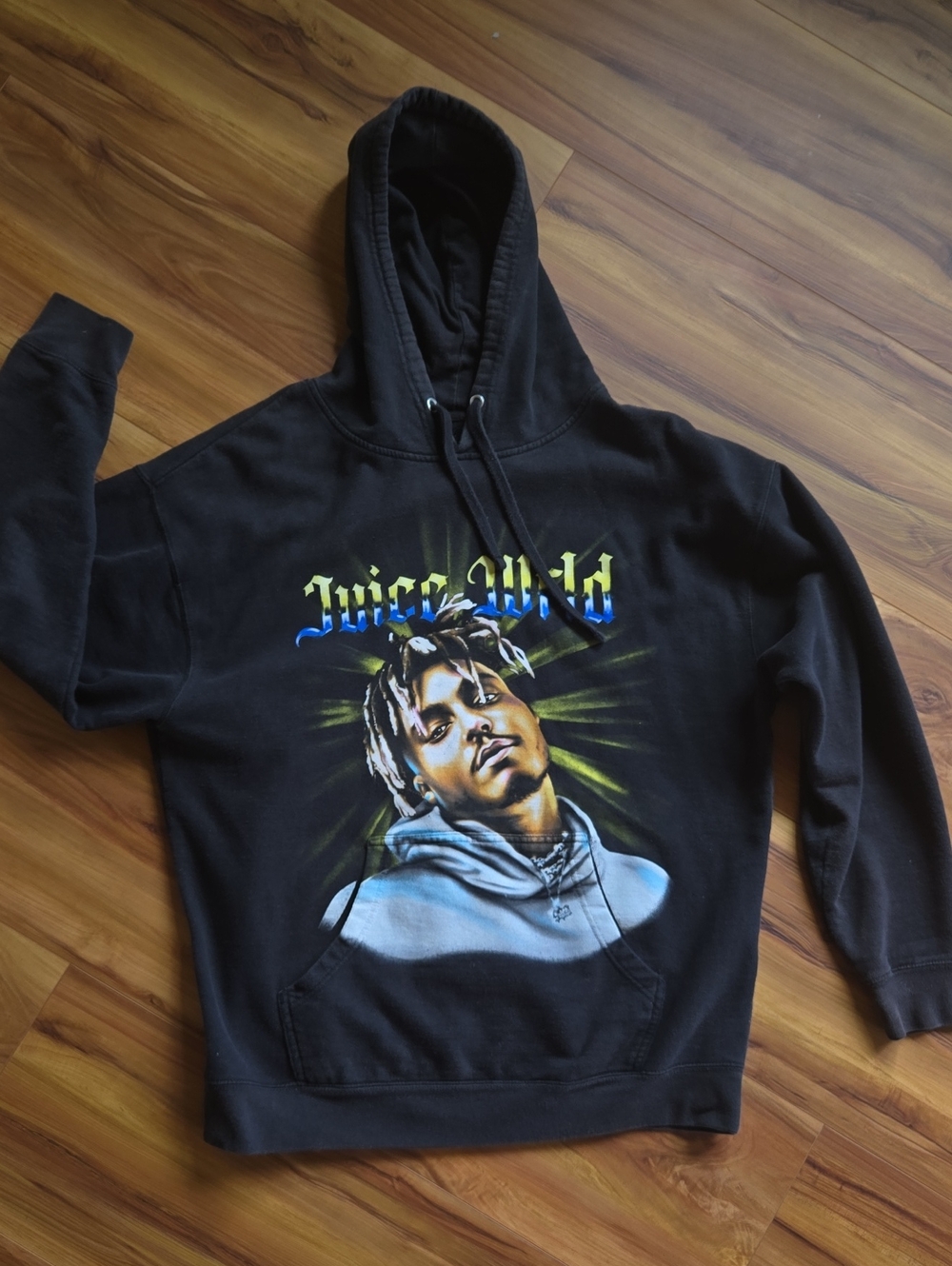 Black Graphic Crewneck Hoodie Sweater - Juicy Wild Style